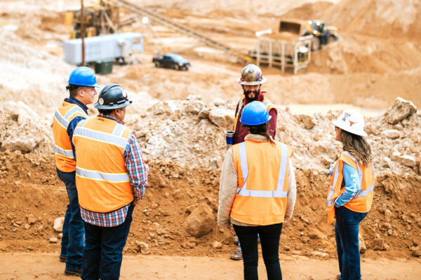Madden Materials Tractor in Sand Quarry