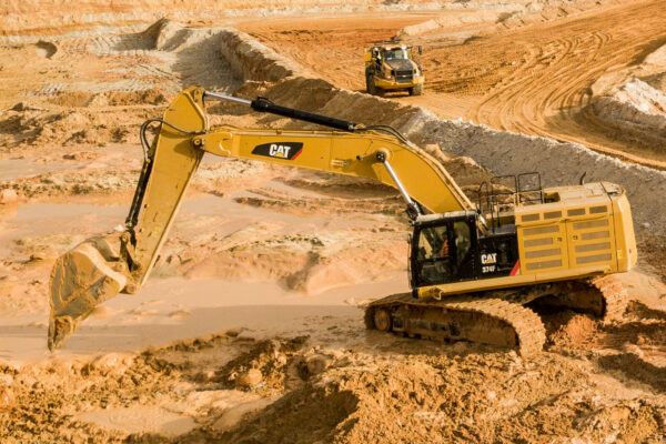 Madden Materials Tractor Moving Sand