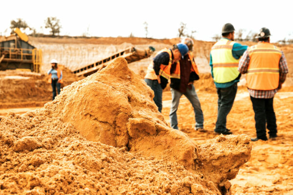 Madden Materials Crew in Sand Quarry